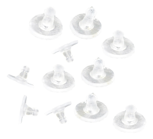 Pendientes De Silicona De Goma Blanda, 100 Unidades