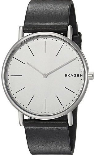 Reloj Skagen Hombre Cuero Negro 50mts Moderno Skw6419 Meraki