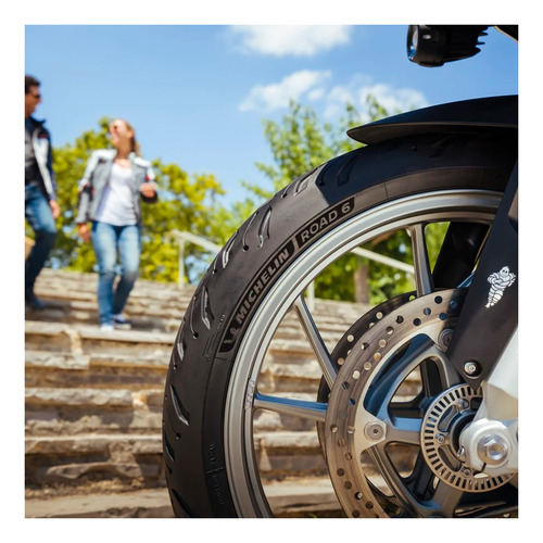 Imagen 8 de 10 de Caucho Para Moto Michelin 150/707r17 (69w) Road 6 R Tl