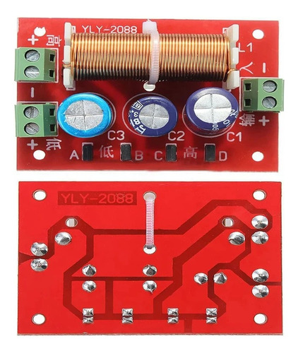 Altavoz Crossover 400 Watts 2 Vías Ajustable Alto Y Bajo