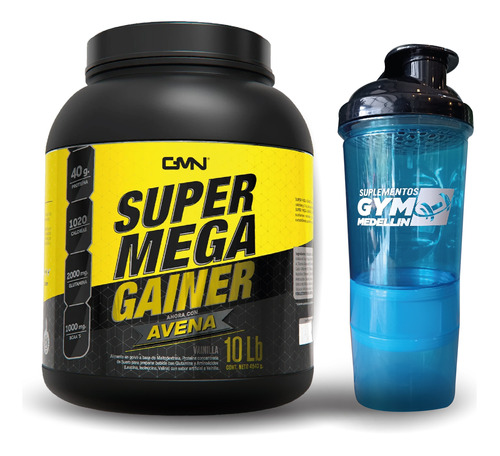 Super Mega Gainer 10 Libras + Shaker + Envio Gratis