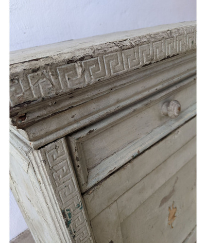 Mueble Bajo Antiguo De Madera, Estilo Rustico Puerta Y Cajón (Usado)