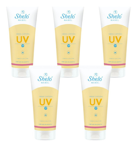 5 Pack Crema Corporal Uv Shelo