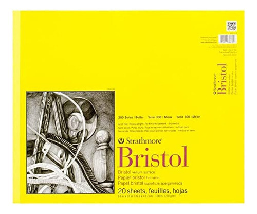 Bloc De Papel Bristol Strathmore Veal, 14 X 17, 20 H