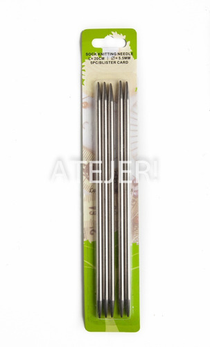 Imagen 6 de 6 de Agujas Para Medias N° 3,5 X 5 Unidades + Calidad