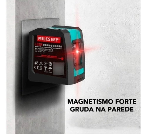 Construcción láser profesional de nivel 2 líneas Mileseey Red
