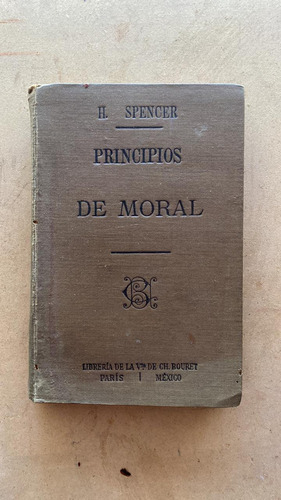 Resumen Sintetico De Los Principios De Moral - Spencer,