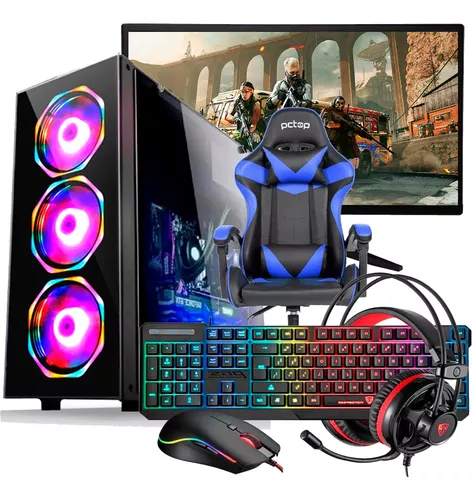 Computador Gamer Barato Completo Ryzen 5 + Kit Game+ Cadeira