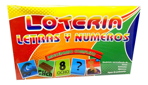 Juego De Mesa Didáctico Lotería Letras Y Números Para Niños