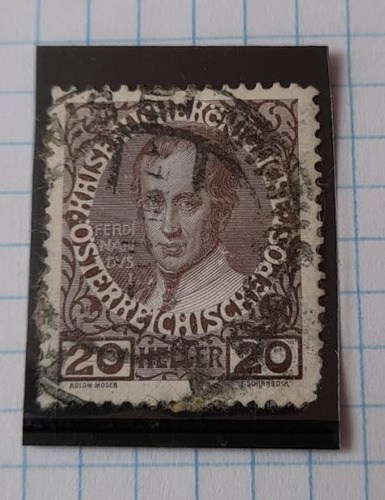 Sello Postal Austria - 1913 60 Aniversario De Jose I (2)