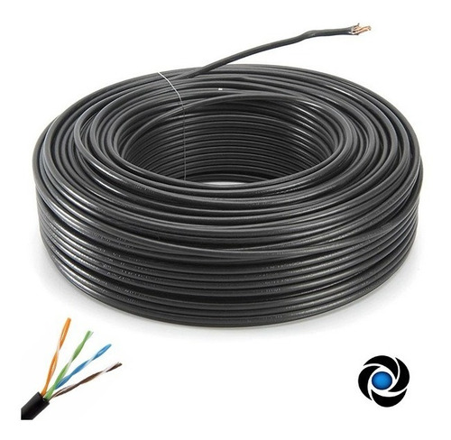 Imagen 5 de 8 de Cable Furukawa Rollo 50m Utp Exterior Cat5e Red 100% Cobre