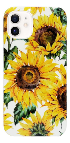 Funda J.west Para iPhone 12/12 Pro Sunflower
