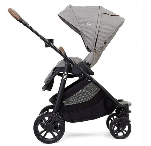 Carrinho De Bebê Joie Versatrax E Cinza Gray Flannel