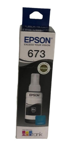 Botella De Tinta Epson 673 T673 Black   Nuevo Y Facturado