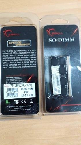 Memoria RAM Standard 8GB 1 G.Skill F3-1600C10S-8GSQ