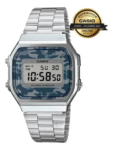 Reloj casio plateado camuflaje sales