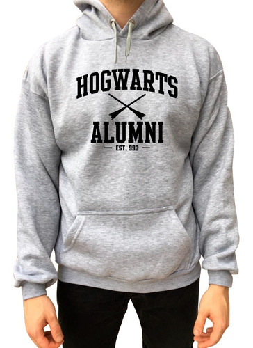 Buzo Hogwarts Alumni Harry Potter Unisex Frizado Algodon 