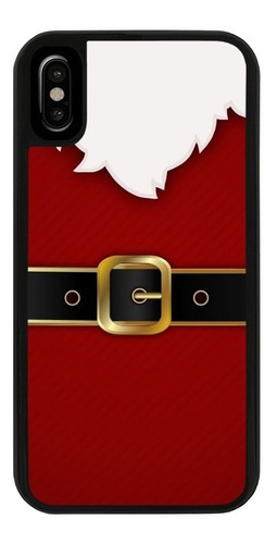 Funda Uso Rudo Tpu Para iPhone Santa Claus Navidad Traje