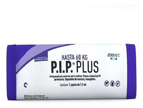 Antipulgas P.i.p. Plus Para Perros De 40 A 60kg