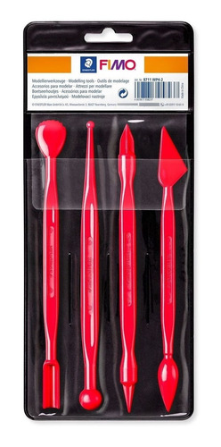 Set De Herramientas Para Modelado Fimo 4 Estecas De 18cms.