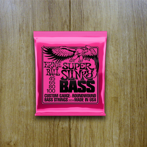 Imagem 5 de 5 de Encordoamento Baixo 4 Cordas 045 Ernie Ball Super Slinky