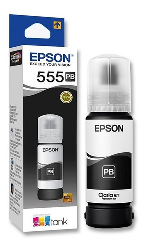 Tinta Original Epson T555 Negro Foto 70ml Ecotank L8160/8180