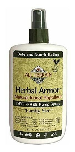 Repelente Herbal Armor Sin Deet 8 Oz.