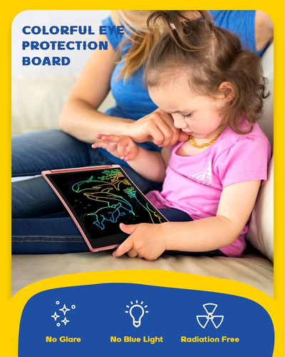 Bravokids 2 Paquete De Tableta De Escritura Lcd Con 4 Lápiz