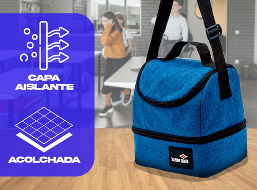Lunchera Vianda Alpine Skate Termica Conserva Dos Pisos