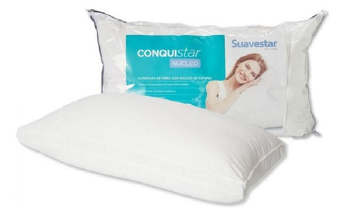 Combo 2 Almohadas Suavestar Conquistar Núcleo 70x44 Cm Fibra