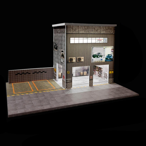 Modelo De Taller Automático Diorama Diorama Miniatura