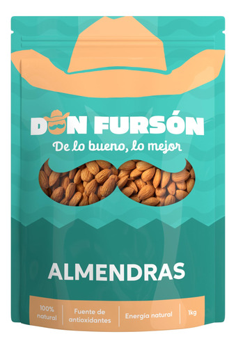 Don Fursón Almendras Enteras 1kg Almendra 100% Natural