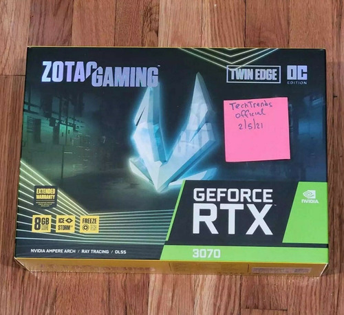 Imagen 1 de 1 de Zotac Gaming Nvidia Geforce Rtx 3070 Non-lhr