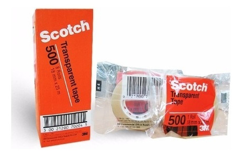 Cinta Scotch 3m  Linea 500 18mmx25m  X 8 Unidades