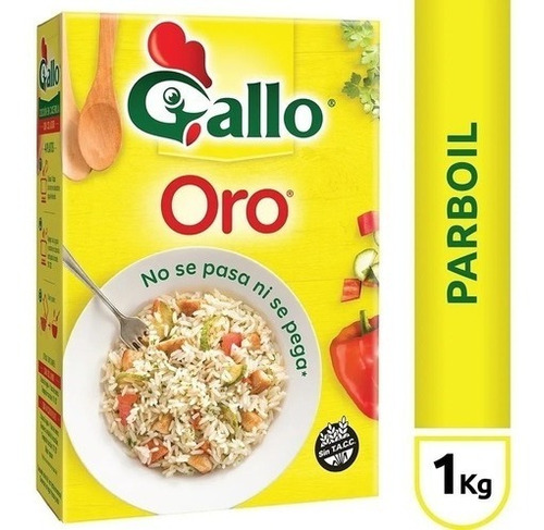 Arroz Gallo Oro Parboil 1kg Pack 10 Unidades 