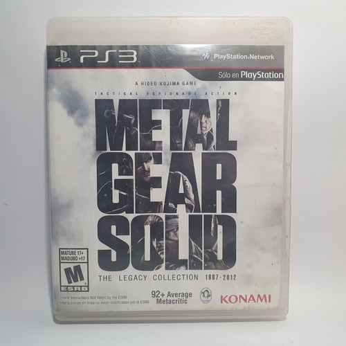 Juego Ps3 Metal Gear Solid - The Legacy Collection - Fisico