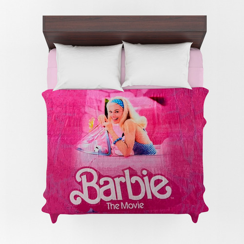Cobertor Sobrecamero Barbie Matrimonial