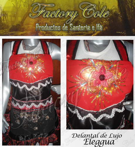 Delantal Con Quilla O Pañoleta Santeria Santo Factorycole