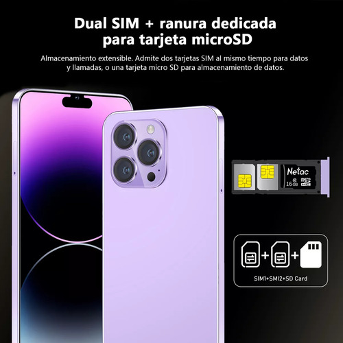 Teléfonos Inteligentes Android Baratos I15 Pro Max 5.0 En Ram1gb Y Rom16gb