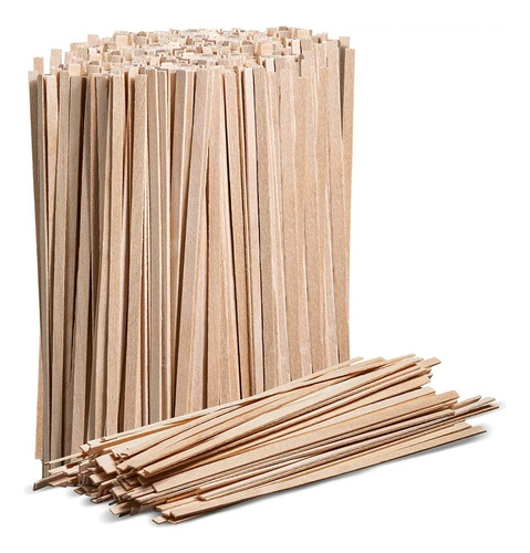 Combo Agitadores Cafe Madera Bamboo Biodegradable 14cm X1000