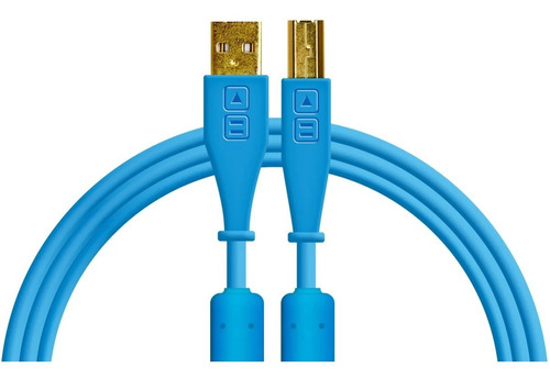 Cable Usb-a A Usb-b 1.5 Metros Celeste Chroma Dj Techtools