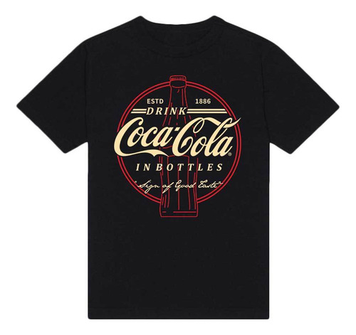 Camiseta Con Logotipo Vintage De Coca-cola Drink Con Botella