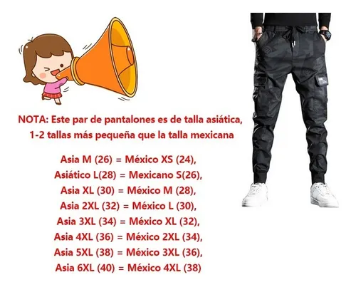 Xl pantalon equivale sales