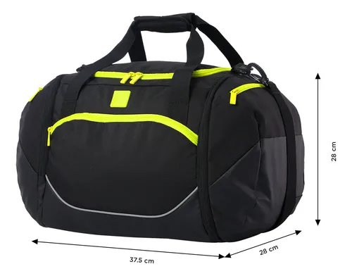 Bolso De Viaje Gotcha Negro, Verde, Negro/verde