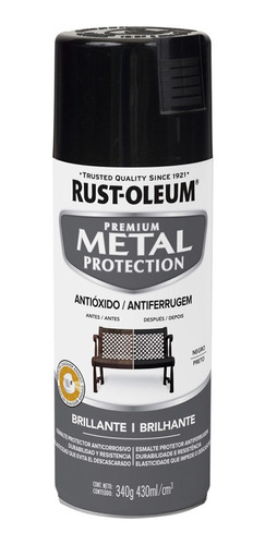 Aerosol Anticorrosivo Metal Protection Brillante Negro 340g