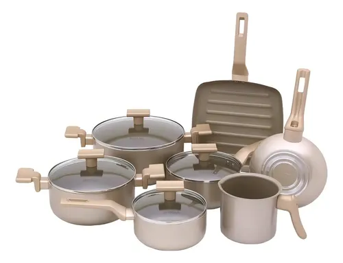 Conjunto De Panelas Sartin Champ 7 Peças Cerâmica Mimo Style