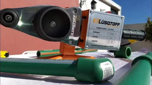 Termofusora Lusqtoff 1500w + Tijera + Nivel + Maletin + 6 Boquillas Para Sistemas Aquasystem Y Sigas Termofusionadora