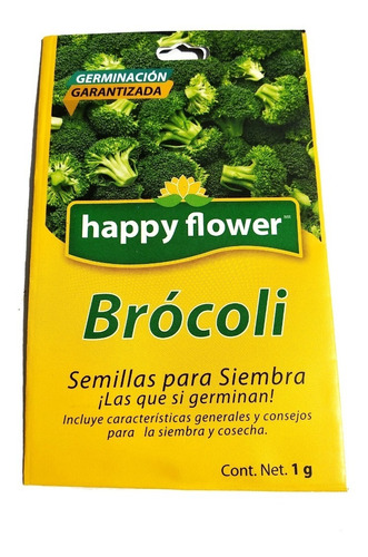 Semillas De Brocoli Flores Felices Huerto Del Hogar 401