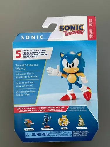 Boneco Sonic 30 Anos Original Importado 6,5 Cm