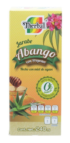 Imagen 4 de 4 de Jarabe De Abango Con Propoleo 0% Azúcar 240ml Therbal
